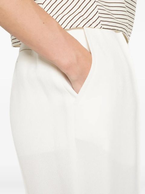 Victoria Beckham pleated shorts - White