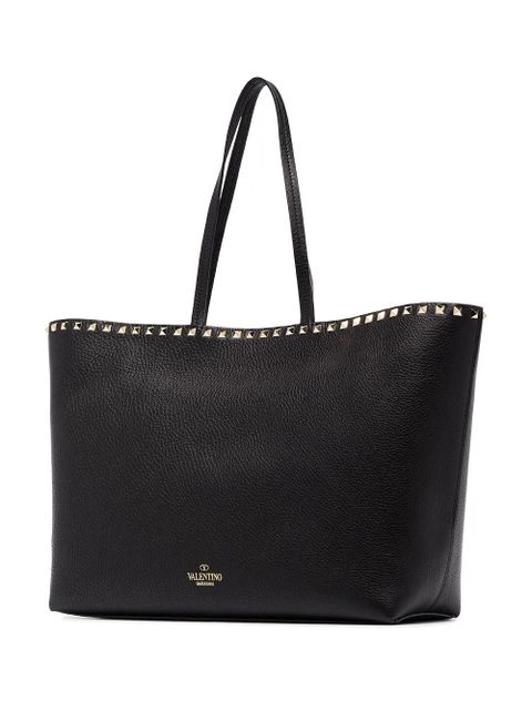 Valentino Garavani Rockstud leather tote bag - Black