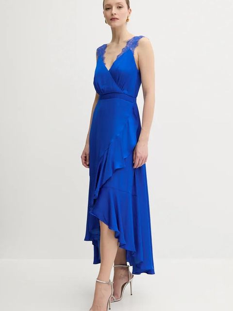 Morgan sukienka RORLA kolor niebieski maxi rozkloszowana RORLA - zdjęcie produktu nr 2