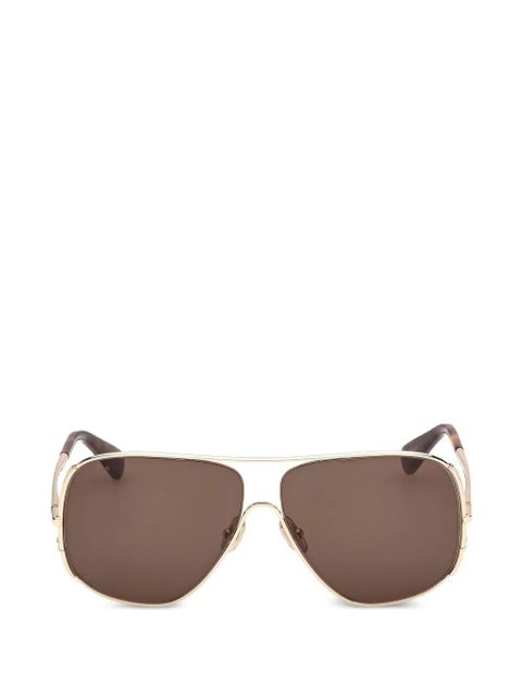 Max Mara Eyewear pilot-frame sunglasses - Gold - zdjęcie produktu nr 1