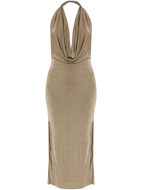 MISBHV cowl-neck midi dress - Neutrals - zdjęcie produktu nr 1