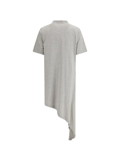 LouLou de Saison asymmetric pleated-detail dress - Grey