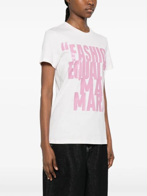 Max Mara lettering T-shirt - White