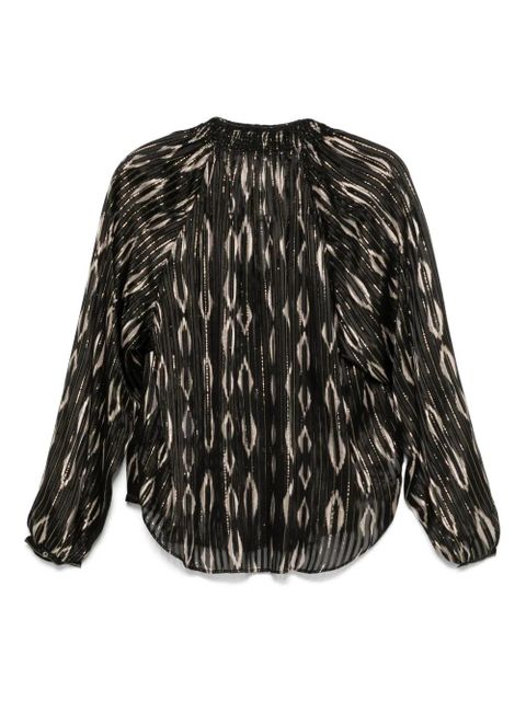 ISABEL MARANT Syra blouse - Black - zdjęcie produktu nr 2
