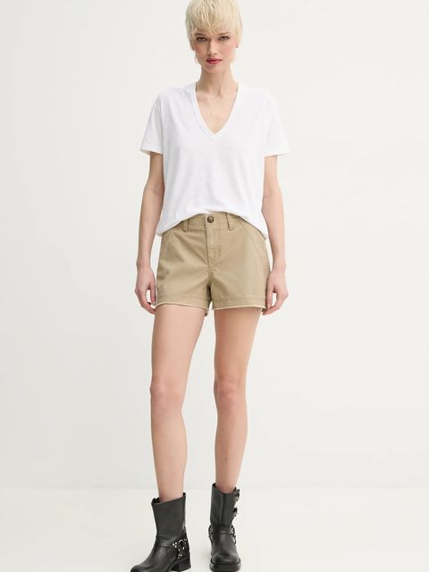 ZADIG&VOLTAIRE t-shirt z domieszką lnu damski kolor biały JWTS02726