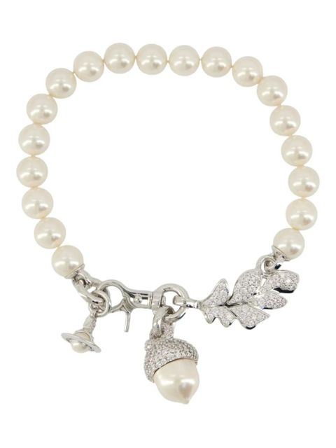 Vivienne Westwood pearl charm necklace - White - zdjęcie produktu nr 1