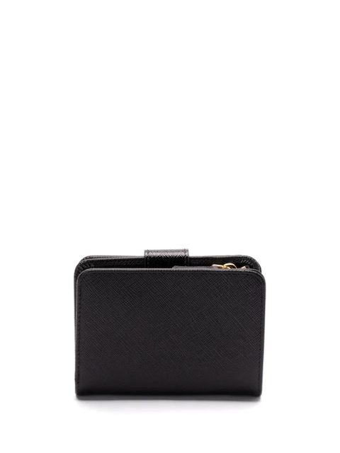 Prada triangle-logo bi-fold wallet - Black - zdjęcie produktu nr 2