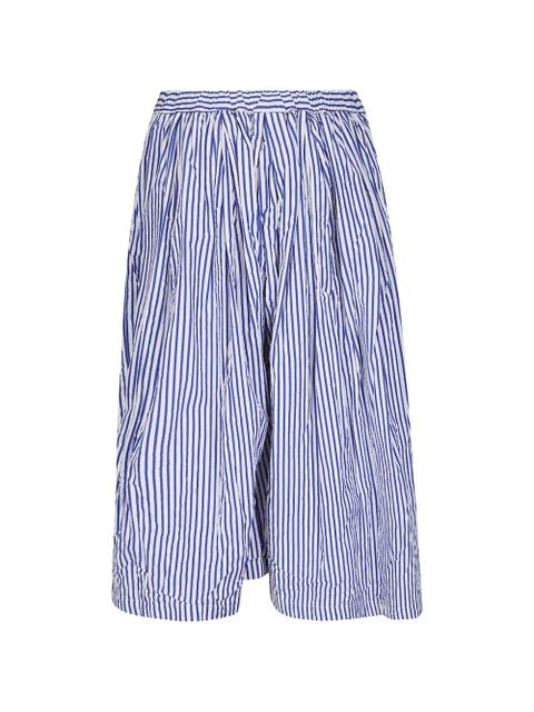 Comme Des Garçons striped pleated midi skirt - Blue - zdjęcie produktu nr 2