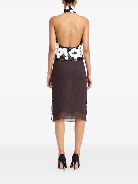 16Arlington Ula sequin top - White