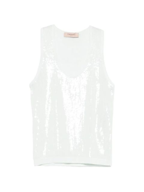 TWINSET sequin vest - Green - zdjęcie produktu nr 1