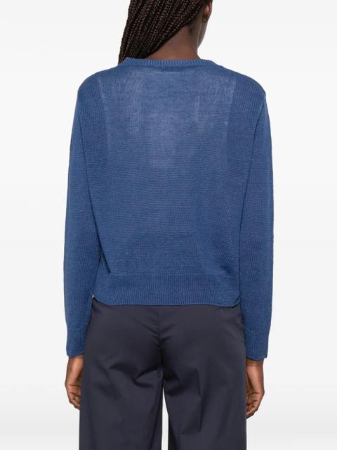 Weekend Max Mara Badia button-up knitted cardigan - Blue