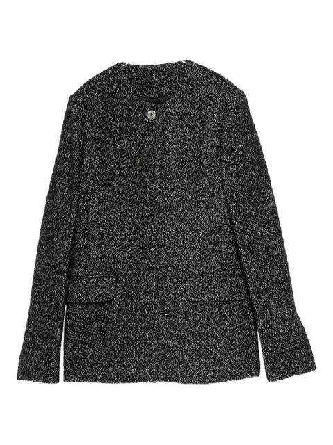 TOTEME cinched speckled jacket - Black