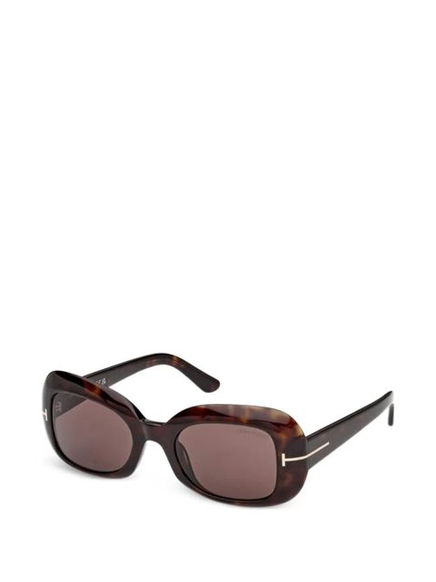 TOM FORD Eyewear rectangle-frame sunglasses - Brown - zdjęcie produktu nr 1