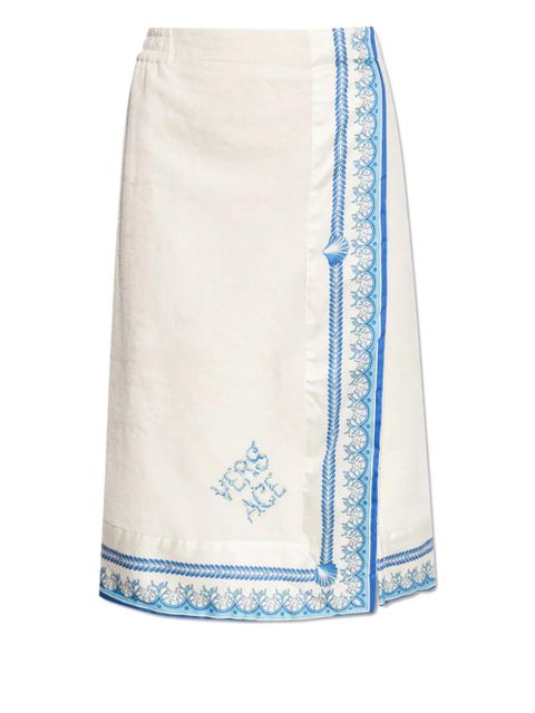 Versace Underwater Barocco wrap towel - White - zdjęcie produktu nr 1