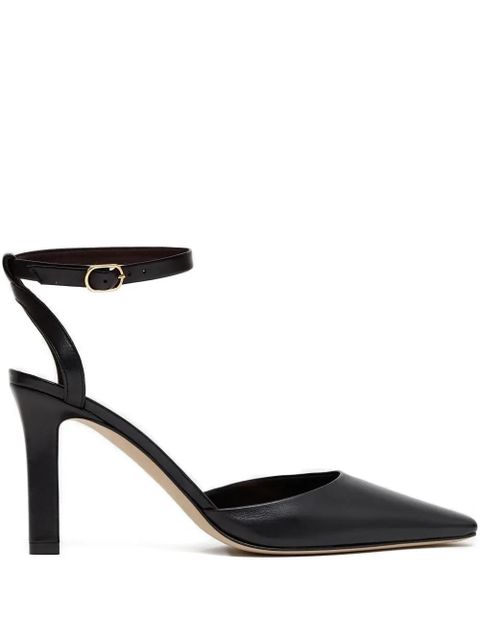 The Row ankle-strap pointed-toe flats - Black - zdjęcie produktu nr 1