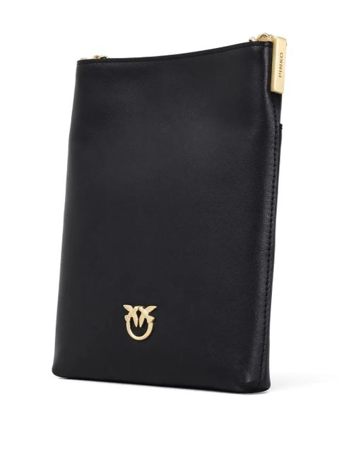 PINKO Love Birds-plaque shoulder bag - Black