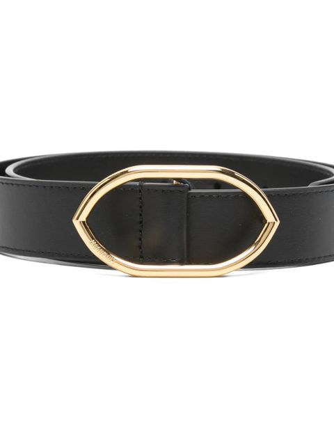 Jacquemus Calisson oval-buckle belt - Black