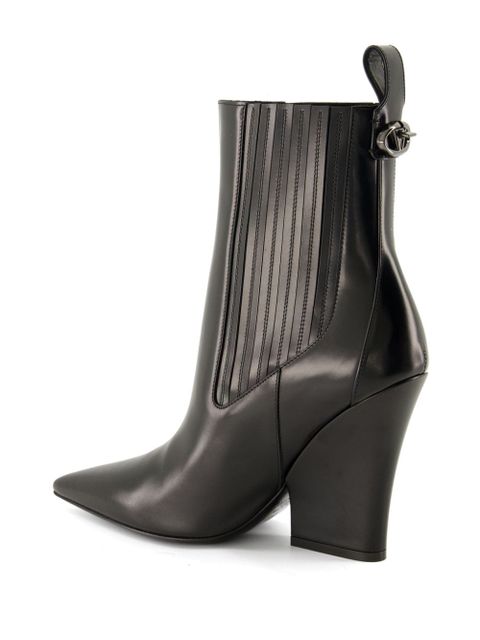 Valentino Garavani 105mm VLogo Lockette boots - Black