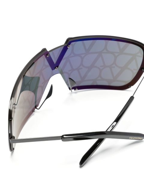 VALENTINO GARAVANI EYEWEAR Romask all-over lens decal sunglasses - Black