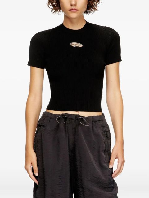 Diesel crew-neck ribbed T-shirt - Black