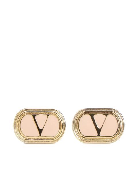 Valentino Garavani Ovalette V-signature earrings - Gold - zdjęcie produktu nr 1