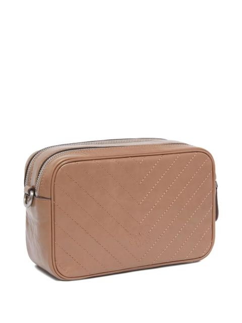 PINKO chevron-quilted leather bag - Neutrals