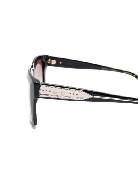 Aspinal Of London square-frame sunglasses - Black