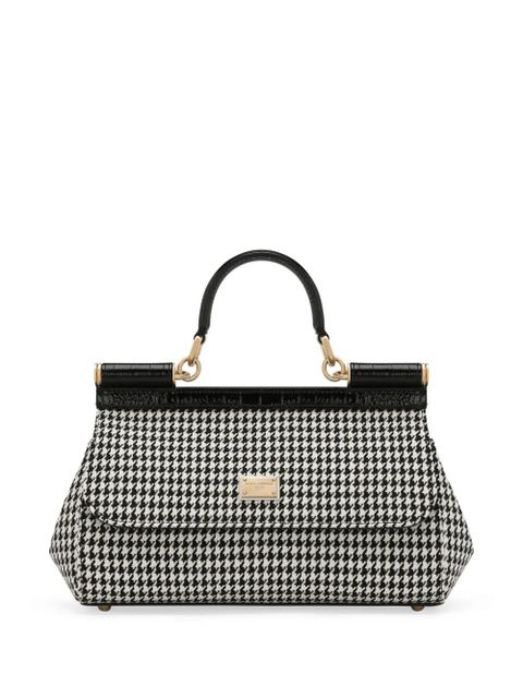 Dolce & Gabbana houndstooth tote bag - Black - zdjęcie produktu nr 1