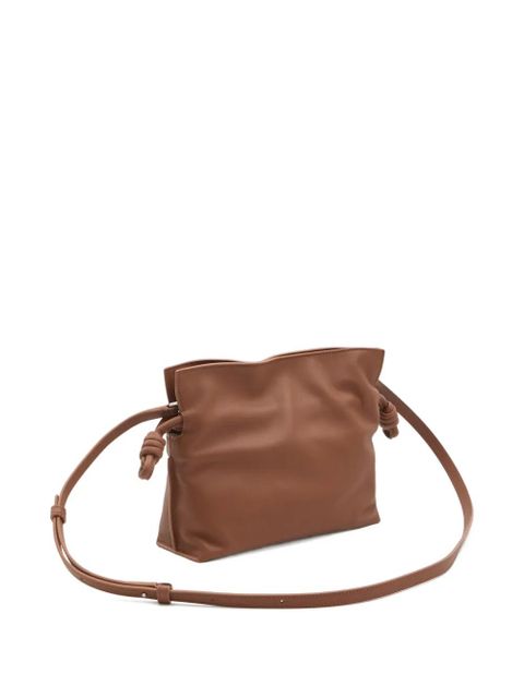 LOEWE mini Flamenco clutch bag - Brown