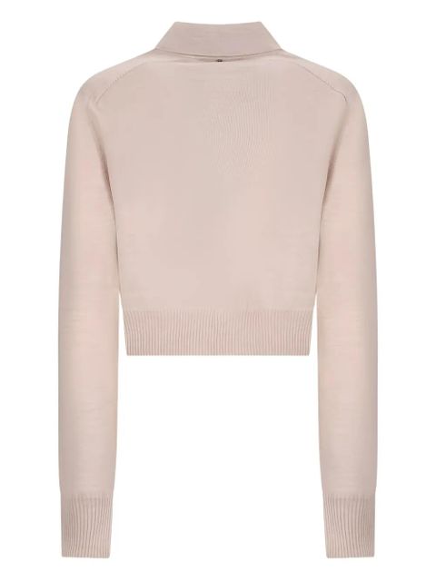 Sportmax collared button-front cardigan - Pink - zdjęcie produktu nr 2