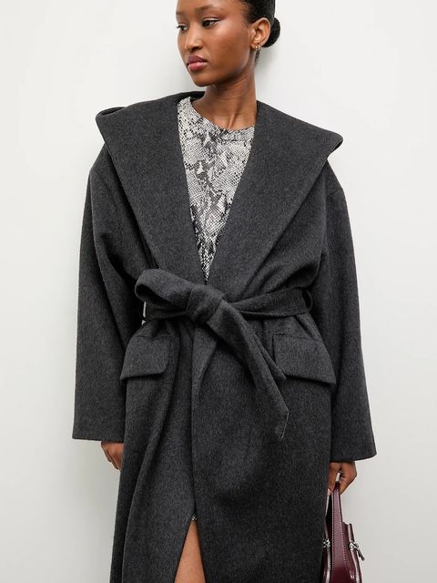 Answear.LAB płaszcz wełniany kolor czarny