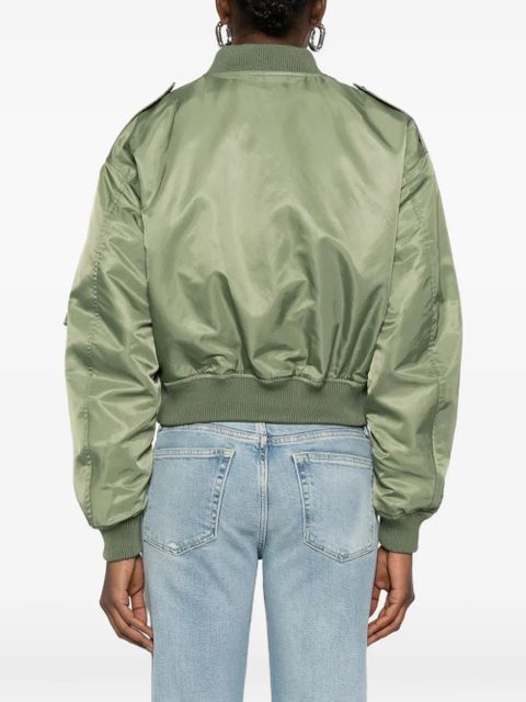 RE/DONE zip-fastening bomber jacket - Green