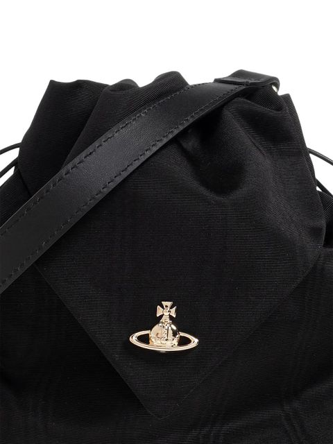 Vivienne Westwood orb drawstring shoulder bag - Black