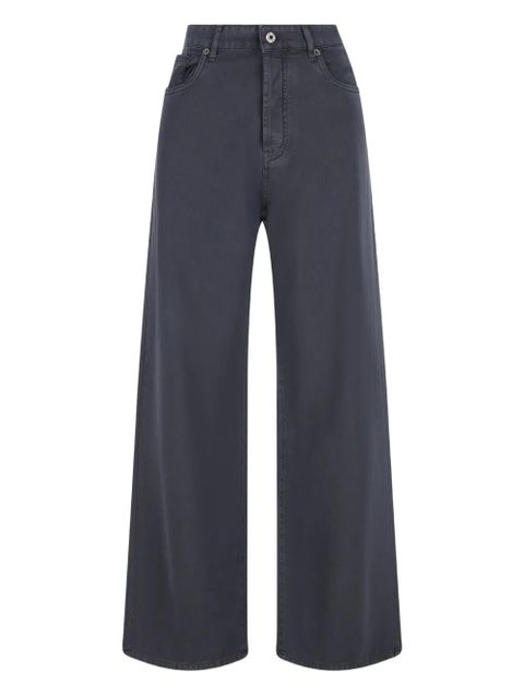 Miu Miu wide-leg five-pockets jeans - Grey - zdjęcie produktu nr 1