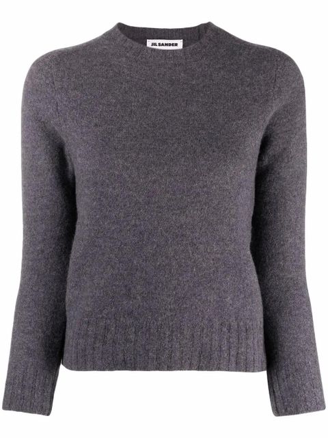 Jil Sander knitted long-sleeve wool jumper - Grey - zdjęcie produktu nr 1