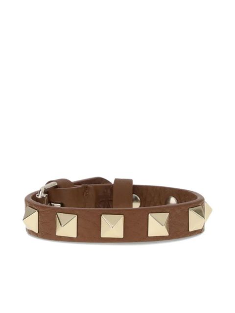 Valentino Garavani Rockstud leather bracelet - Brown - zdjęcie produktu nr 2