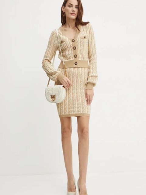 Guess kardigan TIFFANY damski kolor zielony W4BR0F Z3K40