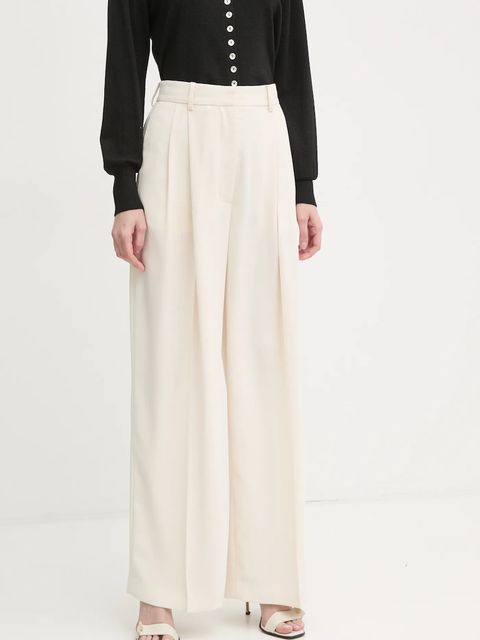 Day Birger et Mikkelsen spodnie Enzo damskie kolor beżowy szerokie high waist DAY100428 - zdjęcie produktu nr 1