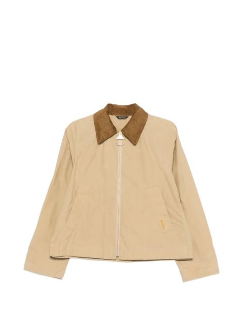 Barbour Catlin corduroy-collar zip-fastening jacket - Neutrals - zdjęcie produktu nr 1