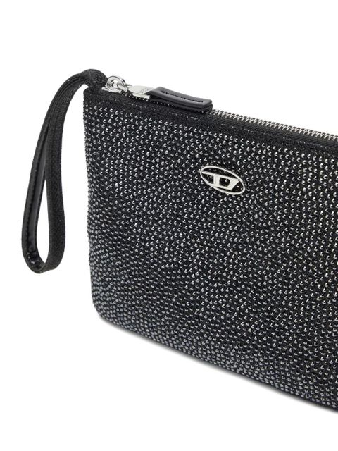 Diesel crystal-embellished wallet - Black