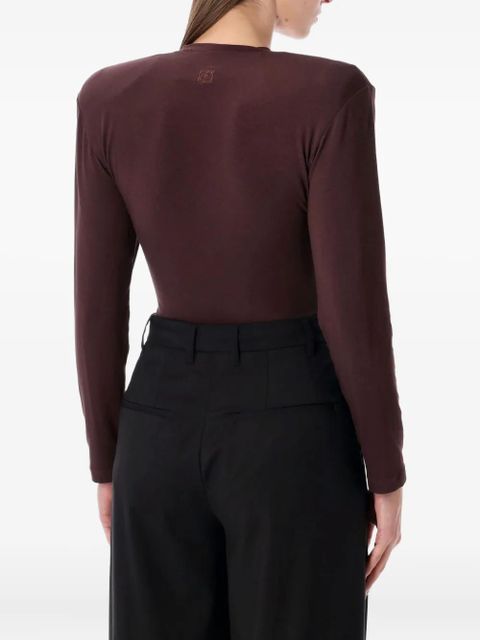 Magda Butrym long-sleeves bodysuit - Brown - zdjęcie produktu nr 2