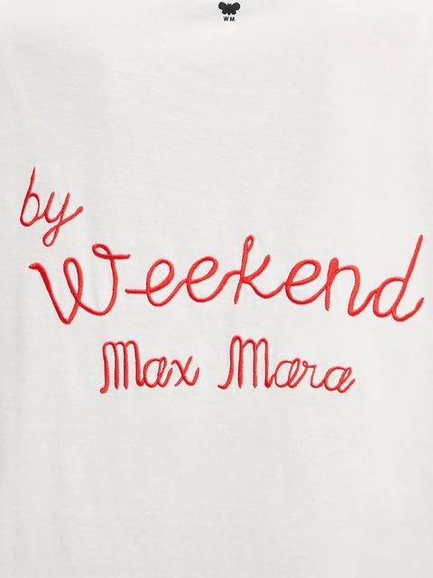 Weekend Max Mara t-shirt bawełniany damski kolor biały 2525976051600