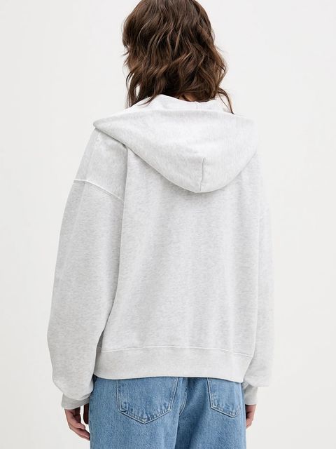 Hollister Co. bluza damska kolor szary z kapturem melanżowa KI352-5171-112