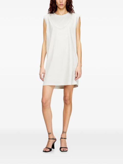 Diesel D-EMB cotton mini dress - Neutrals