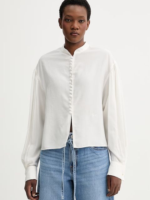 Kenzo koszula z domieszką jedwabiu - zdjęcie produktu nr 1