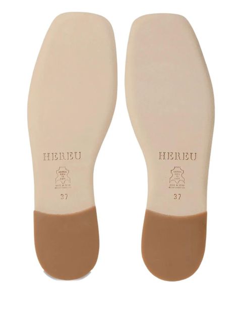 Hereu Llasada knot-detail ballet flats - Brown