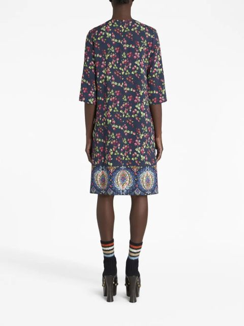 ETRO graphic-print shift-style dress - Blue - zdjęcie produktu nr 2