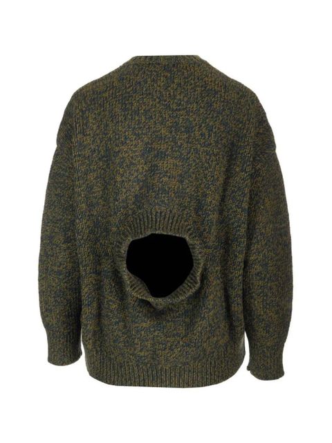 LOEWE trompe l'oeil sweater - Green - zdjęcie produktu nr 2