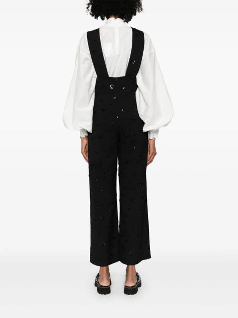 Maje sequin-embellished trousers - Black