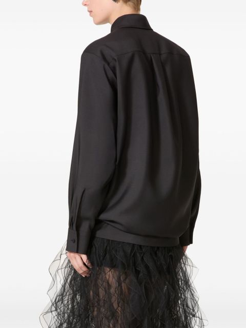 Valentino Garavani Techno Light wool shirt - Black